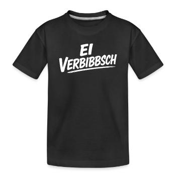 Ei Verbibbsch Sächsischer Dialekt Sachsen Spruch - Kinder Premium Bio T-Shirt - Schwarz - Vorne