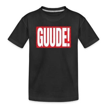 GUIDE ! Conception de fautes de frappe rouge grand format - T-shirt bio Premium Enfant - noir - Devant