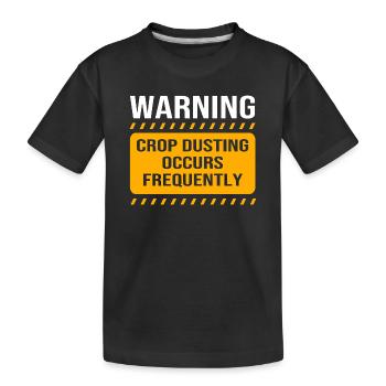 Pilote d’avion Crop Duster - T-shirt bio Premium Enfant - noir - Devant