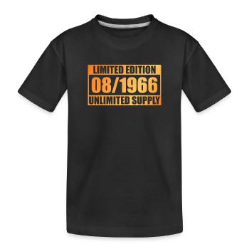 60e anniversaire édition limitée - ꝏ Approvisionnement 08/1966 - T-shirt bio Premium Enfant - noir - Devant