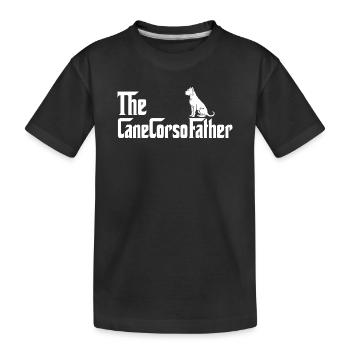 Le Père de CaneCorso Mastiff Italien Père - T-shirt bio Premium Enfant - noir - Devant