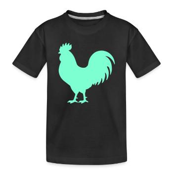 Coq - T-shirt bio Premium Enfant - noir - Devant