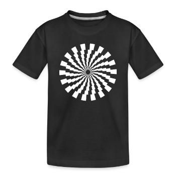 Cercle des raies radiales - T-shirt bio Premium Enfant - noir - Devant