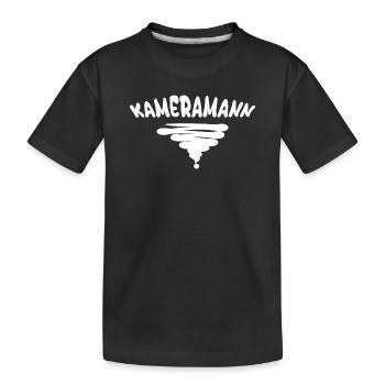 Kameramann als Style - Kinder Premium Bio T-Shirt - Schwarz - Vorne