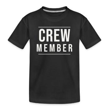 Un membre d’équipe de frappe Événement du personnel de l’équipe Modern Schmal - T-shirt bio Premium Enfant - noir - Devant