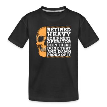 Excavation du chantier de chantier - T-shirt bio Premium Enfant - noir - Devant