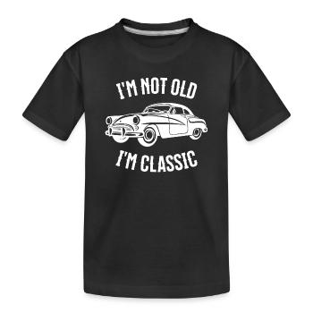 Je ne suis pas un vieux, je suis un classique - T-shirt bio Premium Enfant - noir - Devant