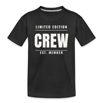 Événement du personnel de l’équipe Édition Limitée Badge Est Crew - T-shirt bio Premium Enfant - noir - Devant