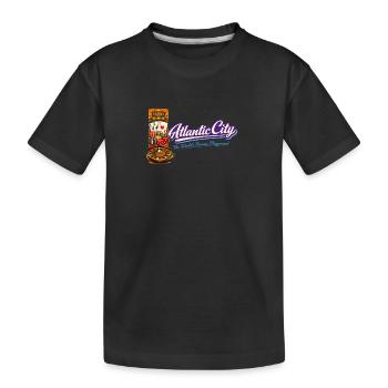 Atlantic City Casino Retro Vintage Design - T-shirt bio Premium Enfant - noir - Devant