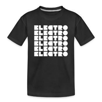 Musique électro - T-shirt bio Premium Enfant - noir - Devant