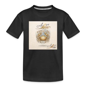 Zodiaque des écrevisses dorées - T-shirt bio Premium Enfant - noir - Devant