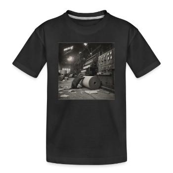 Beaver Paper Mill Industrial Retro Animal Crime - T-shirt bio Premium Enfant - noir - Devant