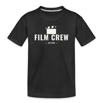 Équipe de tournage Action Réalisateur Équipe Production du film - T-shirt bio Premium Enfant - noir - Devant