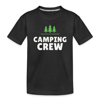 Équipe de camping Équipe Nature Camping Amis en plein air - T-shirt bio Premium Enfant - noir - Devant