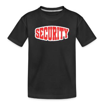 Sécurité - T-shirt bio Premium Enfant - noir - Devant