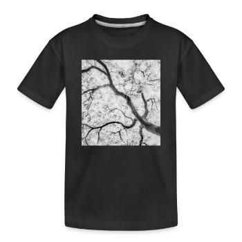 Graphique des branches en arbre monochrome - T-shirt bio Premium Enfant - noir - Devant