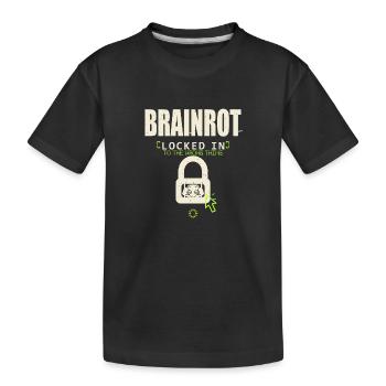 Brainrott Locked In - T-shirt bio Premium Enfant - noir - Devant