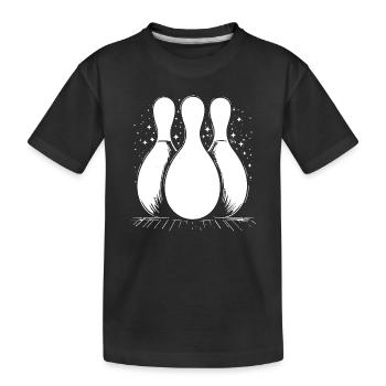 Quilles de bowling - T-shirt bio Premium Enfant - noir - Devant