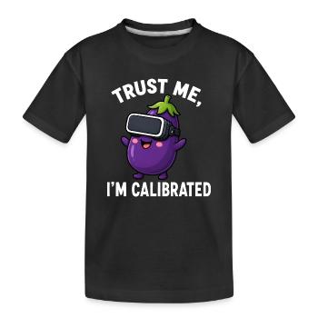 Cartoon de Gamer Dic Humor d’Aubergine - T-shirt bio Premium Enfant - noir - Devant