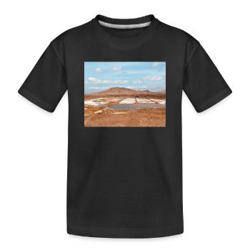 Parcelles de sel du désert - T-shirt bio Premium Enfant - noir - Devant