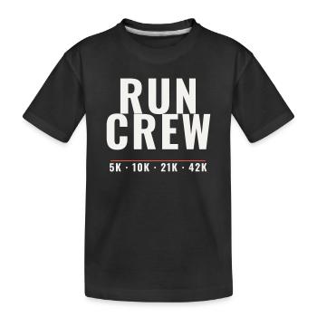 Équipe de course Running Marathon Team Run - T-shirt bio Premium Enfant - noir - Devant