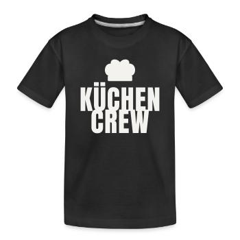 Équipe de cuisine Chef Gastro Restaurant Chapeau de chef - T-shirt bio Premium Enfant - noir - Devant