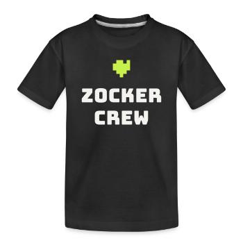 Gamer Crew Gamer Gaming Pixel Console Cadeau - T-shirt bio Premium Enfant - noir - Devant