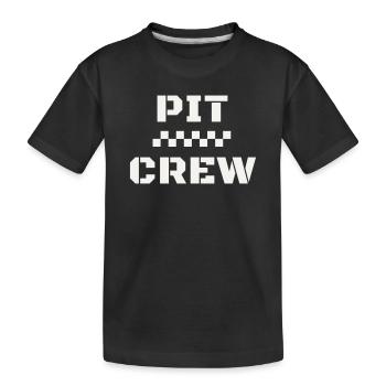 Équipe de course de Pit Crew Motorsport Course aux stands - T-shirt bio Premium Enfant - noir - Devant