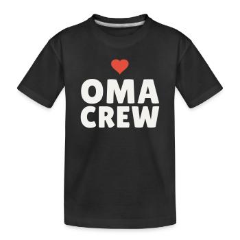 Équipe de Grand-mère Cœur Cadeau Grand-mère Équipe de la Fête des Mères - T-shirt bio Premium Enfant - noir - Devant