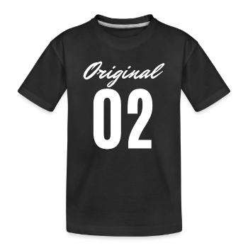 Logo original de la police 02 - T-shirt bio Premium Enfant - noir - Devant