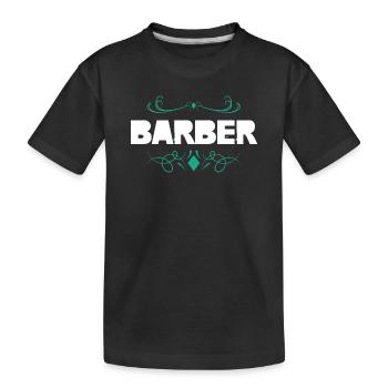 Conception d’ornements de coiffure - T-shirt bio Premium Enfant - noir - Devant
