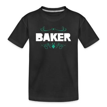 Typographie décorative de Baker - T-shirt bio Premium Enfant - noir - Devant