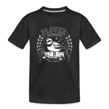 Pluvier Pluvier Amateur d’oiseaux passionné - T-shirt bio Premium Enfant - noir - Devant