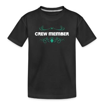 Flair d’ornement pour membres d’équipage - T-shirt bio Premium Enfant - noir - Devant