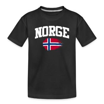 Norway Vacation Norge Fjords Travel Scandinavian - Kinder Premium Bio T-Shirt - Schwarz - Vorne