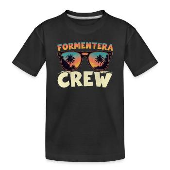 Équipe de Formentera - T-shirt bio Premium Enfant - noir - Devant