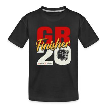 GR20 Finisher cadeau randonnée Corse - T-shirt bio Premium Enfant - noir - Devant