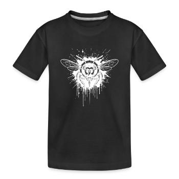 Guêpe Trash White - Wasp Tattoo Art - T-shirt bio Premium Enfant - noir - Devant