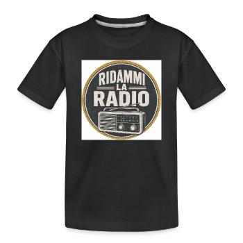 Rends-moi la radio vintage - T-shirt bio Premium Enfant - noir - Devant