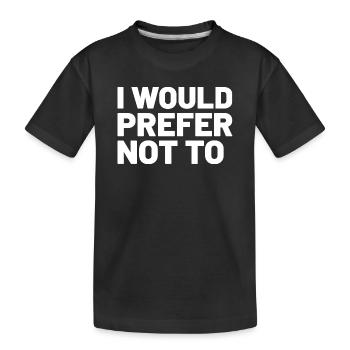 Bartleby - Kinder Premium Bio T-Shirt - Schwarz - Vorne