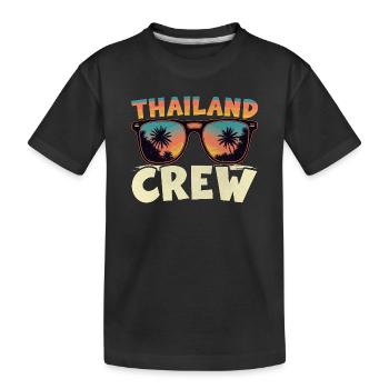 Thailand Crew - Kinder Premium Bio T-Shirt - Schwarz - Vorne