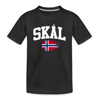 Norway Vacation Norge Fjords Travel Scandinavian - Kinder Premium Bio T-Shirt - Schwarz - Vorne