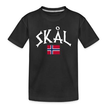 Norway Vacation Norge Fjords Travel Scandinavian - Kinder Premium Bio T-Shirt - Schwarz - Vorne