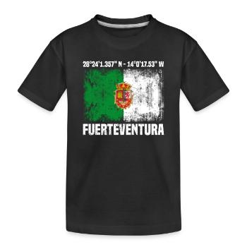 Inseltrip Fuerteventura - Kinder Premium Bio T-Shirt - Schwarz - Vorne