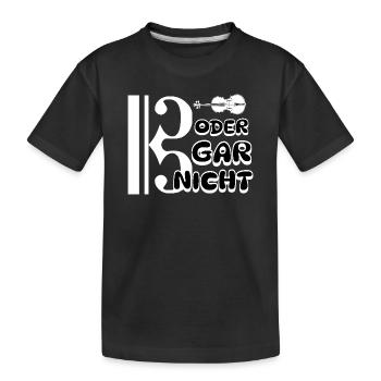 Alto - clé de fa ou pas du tout - T-shirt bio Premium Enfant - noir - Devant