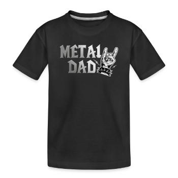 Metal Dad Cadeau Papa Heavy Metal Rock - T-shirt bio Premium Enfant - noir - Devant
