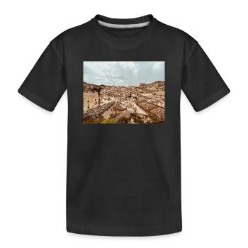 Villes labyrinthiques de pierres - T-shirt bio Premium Enfant - noir - Devant