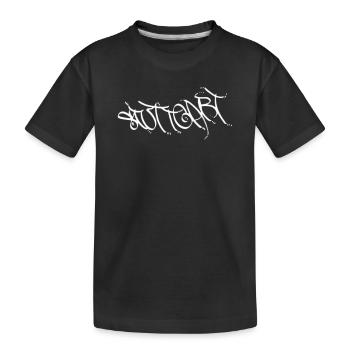 Style de graffiti urbain à Stuttgart - T-shirt bio Premium Enfant - noir - Devant
