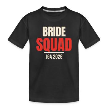 Mariage de l’équipe de mariée pour enterrement de vie de jeune fille - T-shirt bio Premium Enfant - noir - Devant