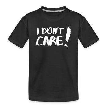 Je m’en fiche (je m’en fiche, je m’en fiche) - T-shirt bio Premium Enfant - noir - Devant